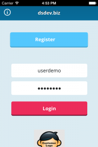 login page