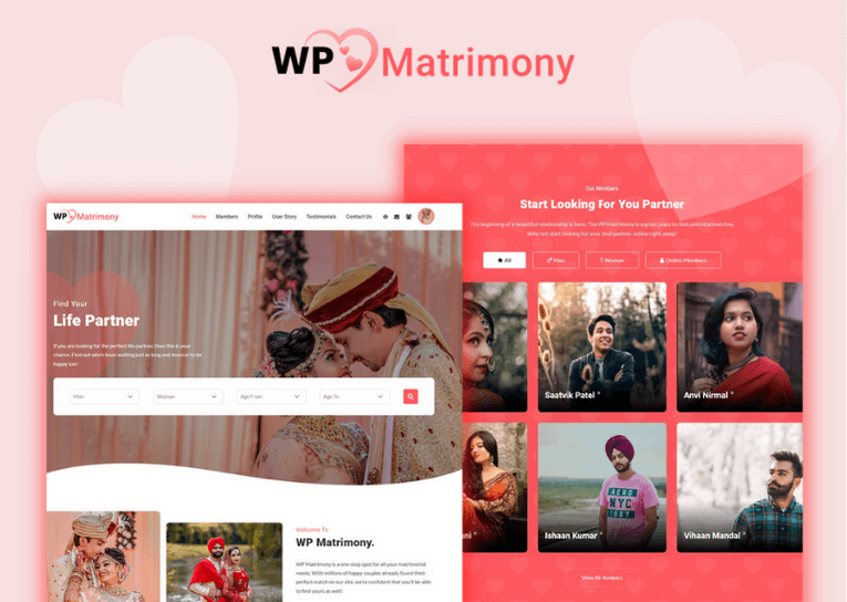 WP Martrimony Theme