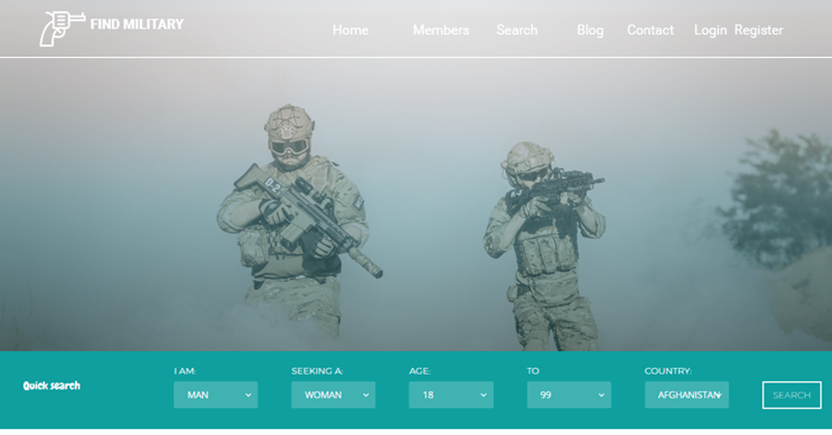 military dating website made using dating software