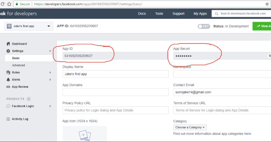 facebook-login-settings