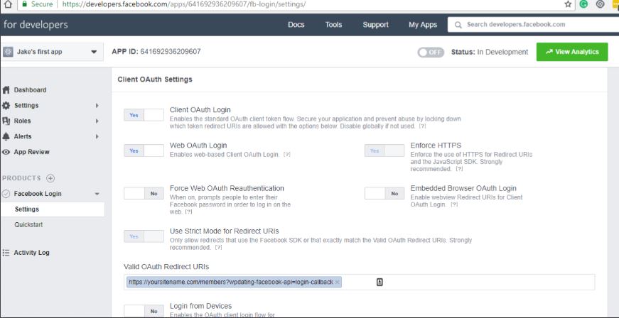facebook-login-settings