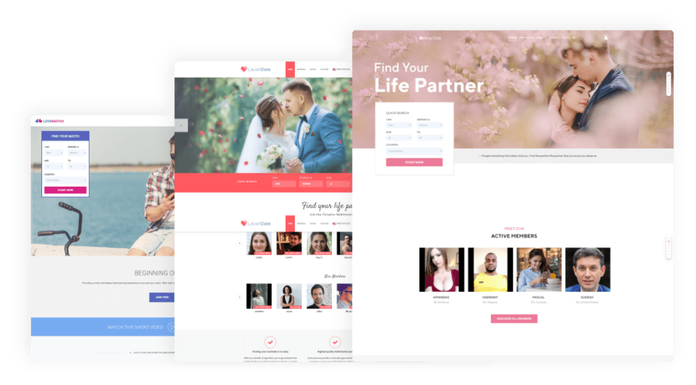 wordpress dating theme