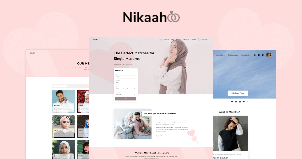 Nikaah WordPress Matrimonial Theme