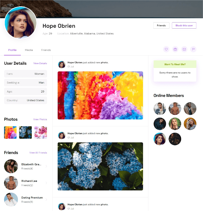 Member blocking
