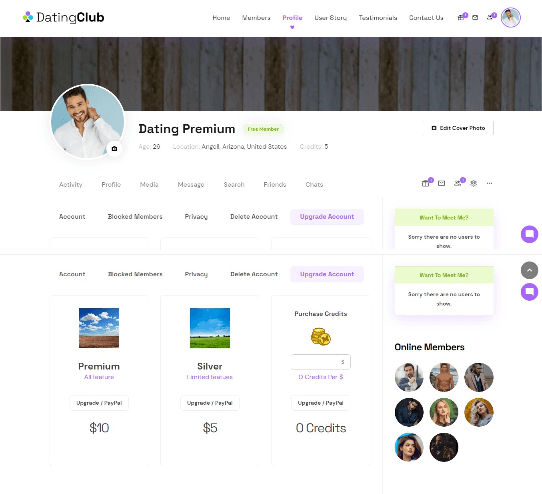 Purchase credits