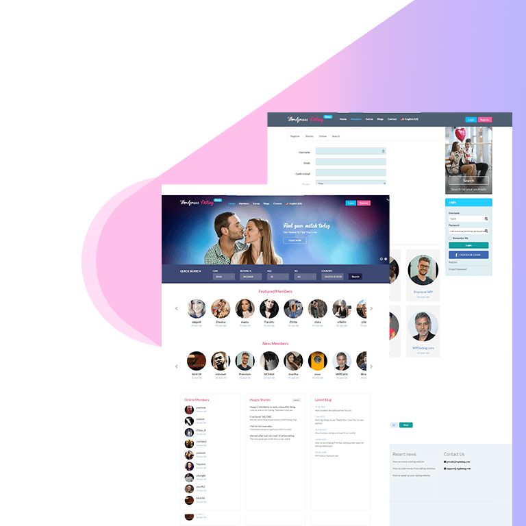 WP Dating Theme Features